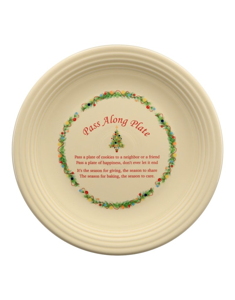 The Fiesta Tableware Company Chop Plate Pass Along Christmas Tree 11 3/4