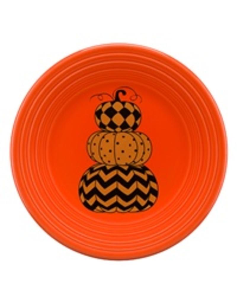 Luncheon Plate Halloween Geo Pumpkin