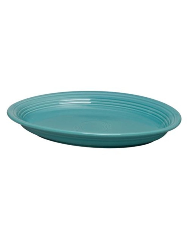 Large Oval Platter 13 5/8" Turquoise