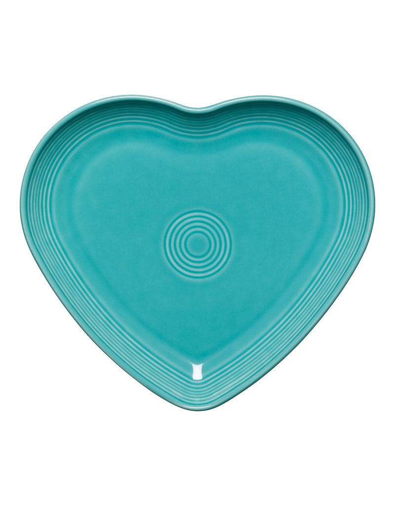 The Fiesta Tableware Company Heart Plate Turquoise