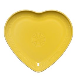 The Fiesta Tableware Company Heart Plate Sunflower