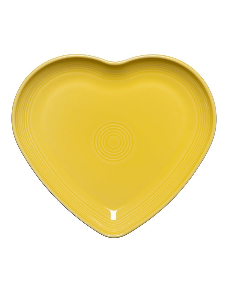 The Fiesta Tableware Company Heart Plate Sunflower