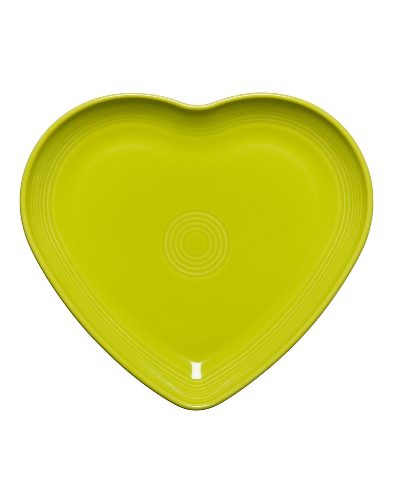 The Fiesta Tableware Company Heart Plate Lemongrass