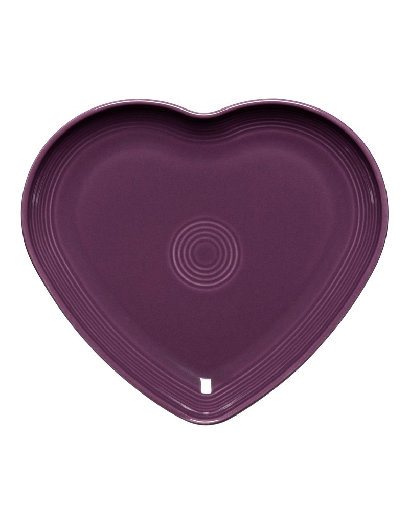 The Fiesta Tableware Company Heart Plate Mulberry