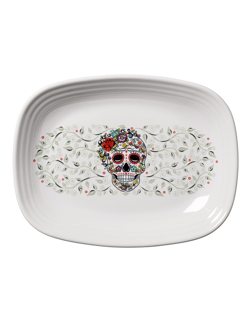 The Fiesta Tableware Company Skull and Vine Sugar Rectangular Platter
