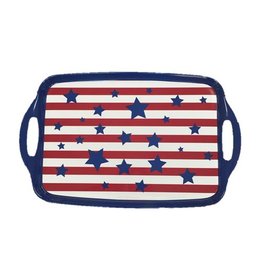 Stars and Stripes Rectangular Tray with Handles