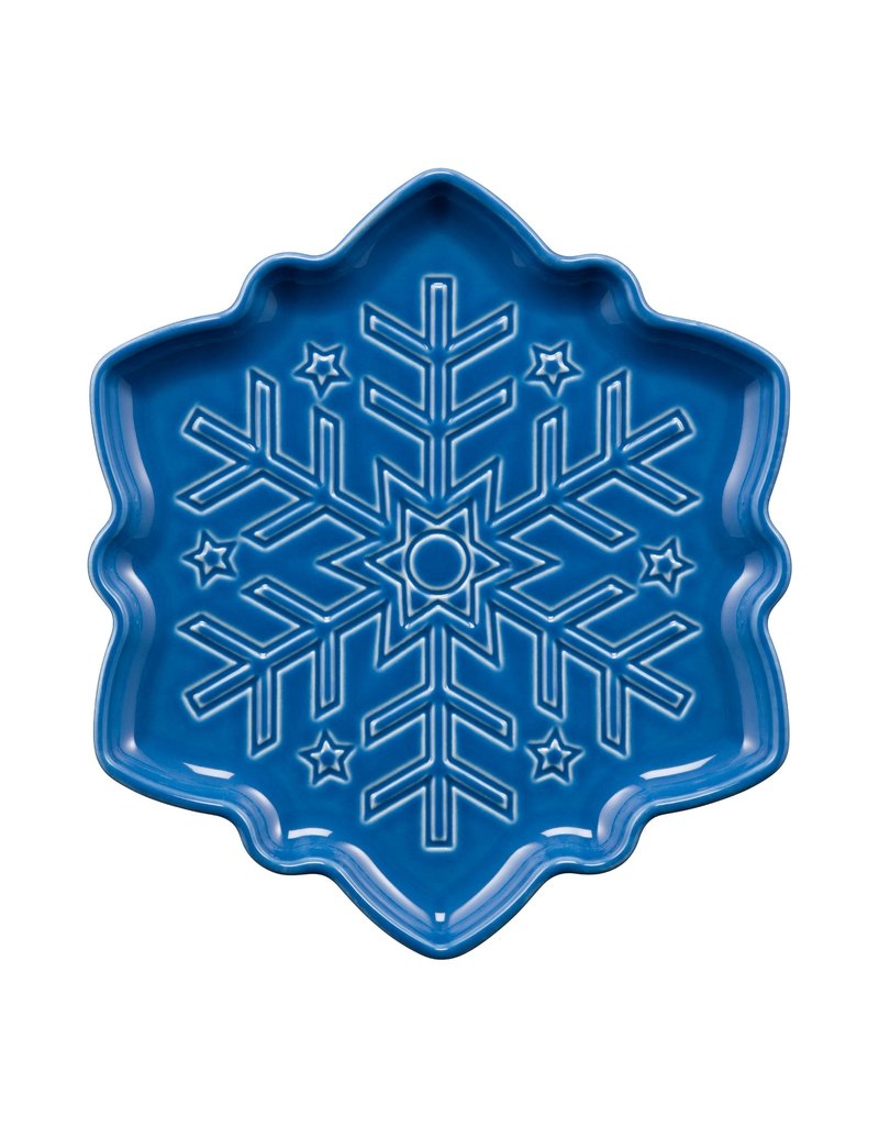 The Fiesta Tableware Company Snowflake Shaped Plate Lapis