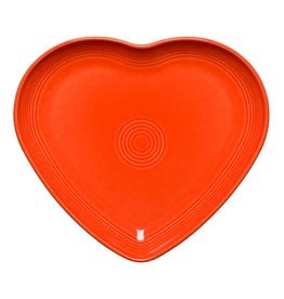 The Fiesta Tableware Company Heart Plate Poppy