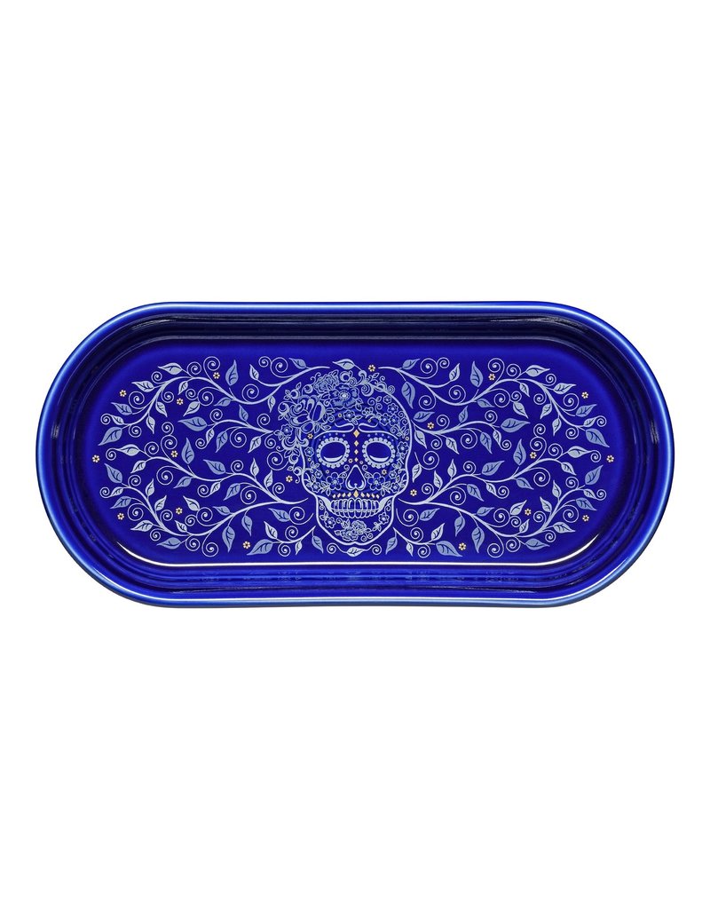 The Fiesta Tableware Company Bread Tray Skull and Vine Twilight