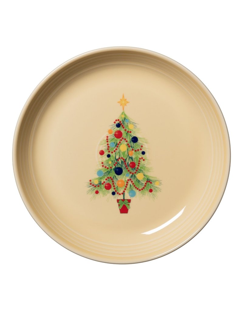 The Fiesta Tableware Company Christmas Tree Luncheon Bowl Plate
