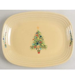 The Fiesta Tableware Company Christmas Tree Rectangular Platter 11 3/4"