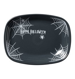 The Fiesta Tableware Company Happy Halloween Spider Web Rectangular Platter