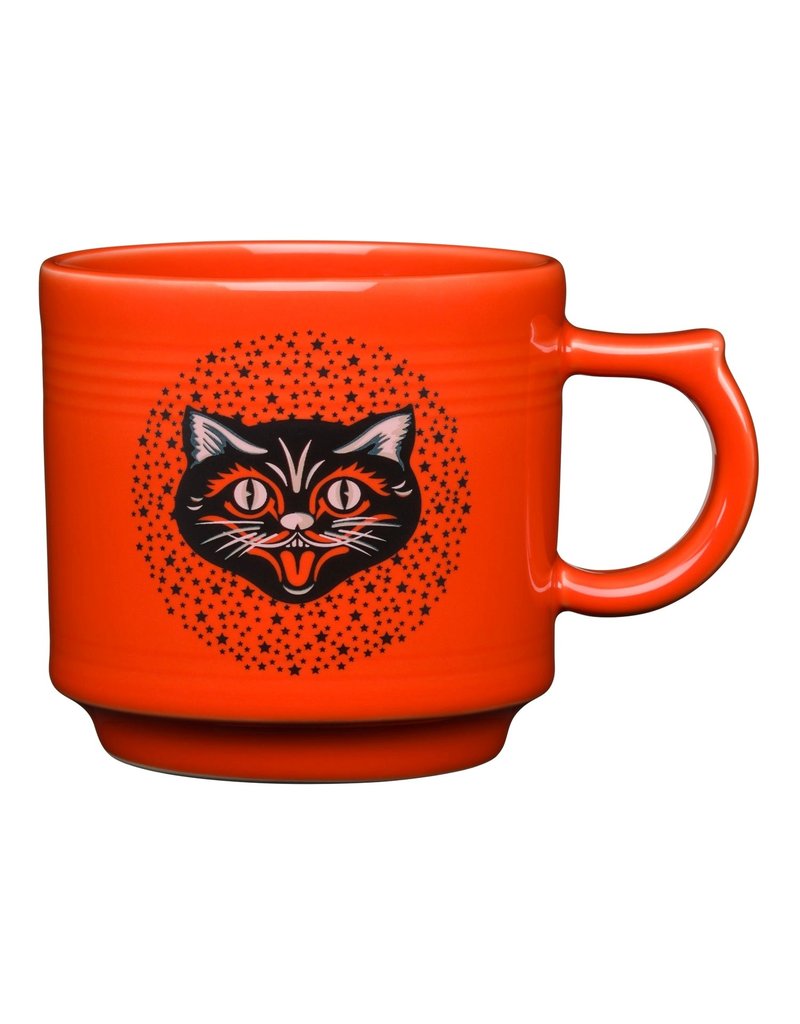 The Fiesta Tableware Company Black Cat Stacking Mug 16 oz