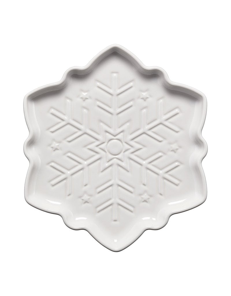 The Fiesta Tableware Company Snowflake Shaped Plate White