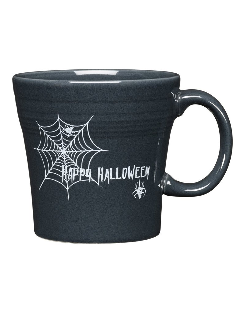 The Fiesta Tableware Company Happy Halloween Spider Web Tapered Mug 15 oz