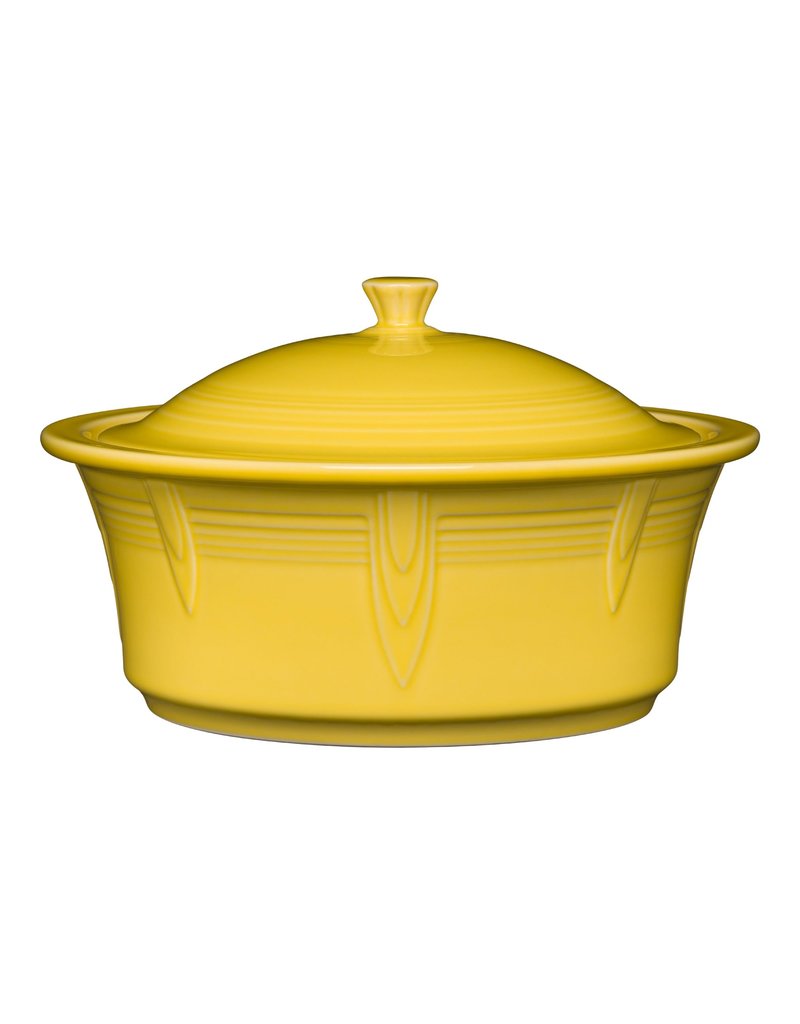 The Fiesta Tableware Company Large Covered Casserole 90 oz NEW Sunflower