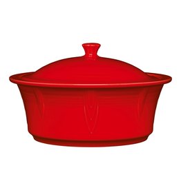 The Fiesta Tableware Company Large Covered Casserole 90 oz NEW Scarlet