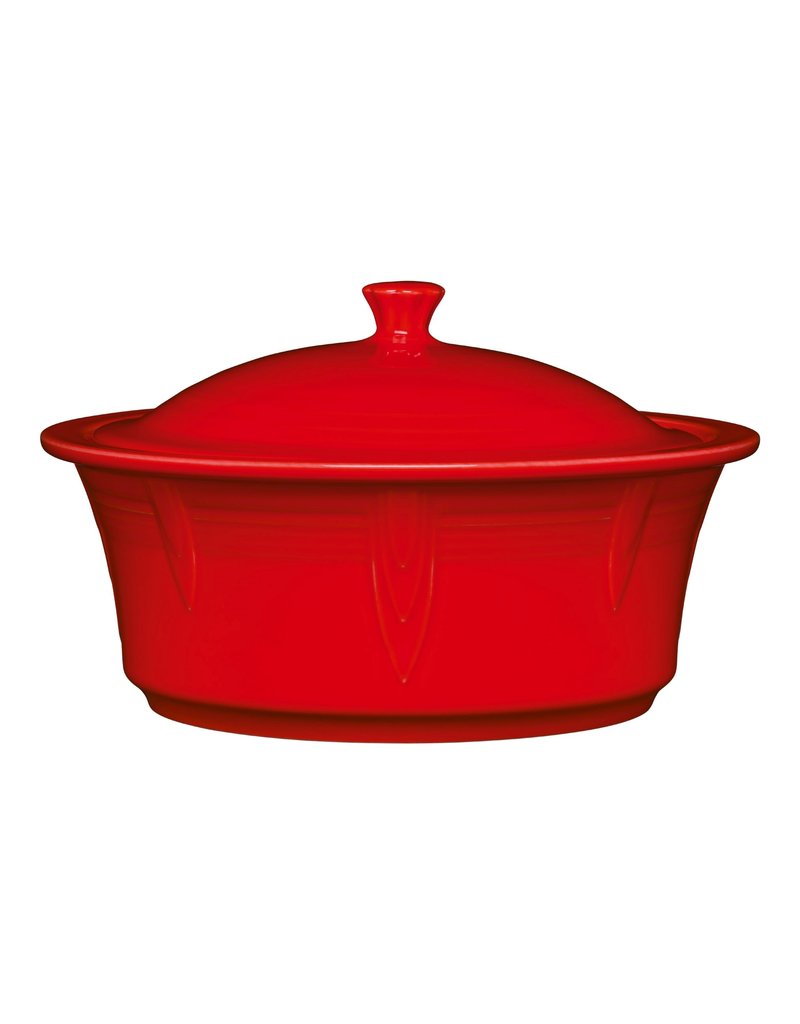 The Fiesta Tableware Company Large Covered Casserole 90 oz NEW Scarlet