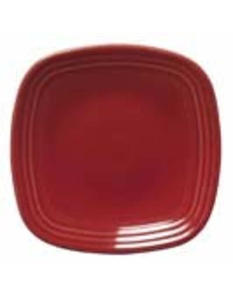 Square Luncheon Plate 9 1/4" Scarlet