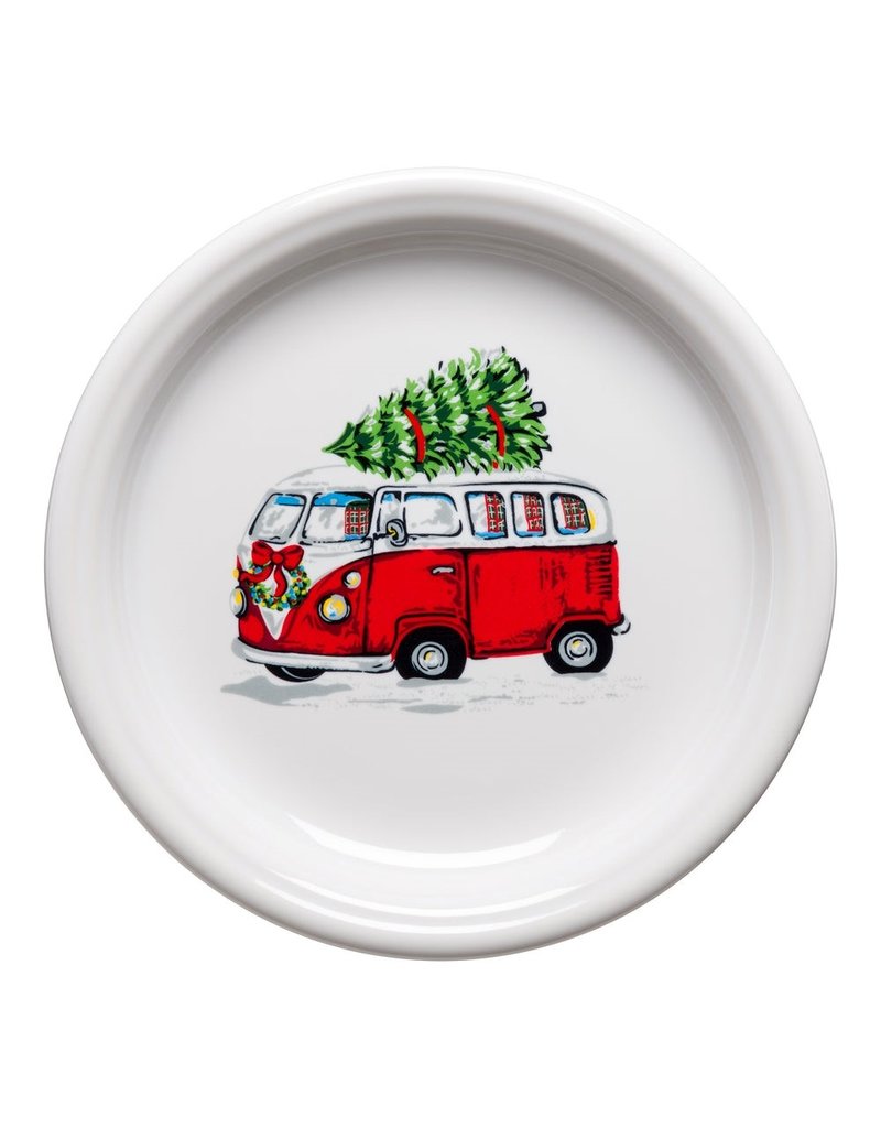 The Fiesta Tableware Company VW Bus with Tree Bistro Salad Plate