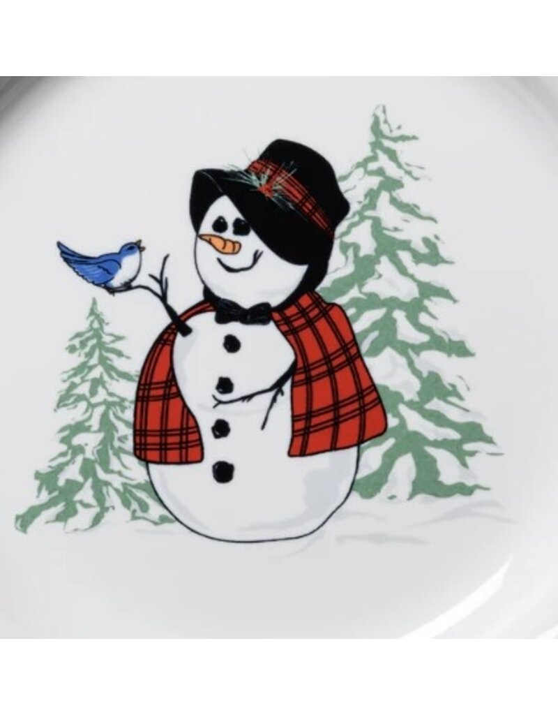 The Fiesta Tableware Company Snowlady Luncheon Salad Bowl Plate