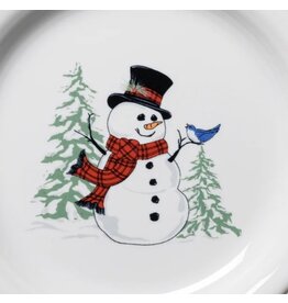 The Fiesta Tableware Company Snowman Luncheon Salad Bowl Plate