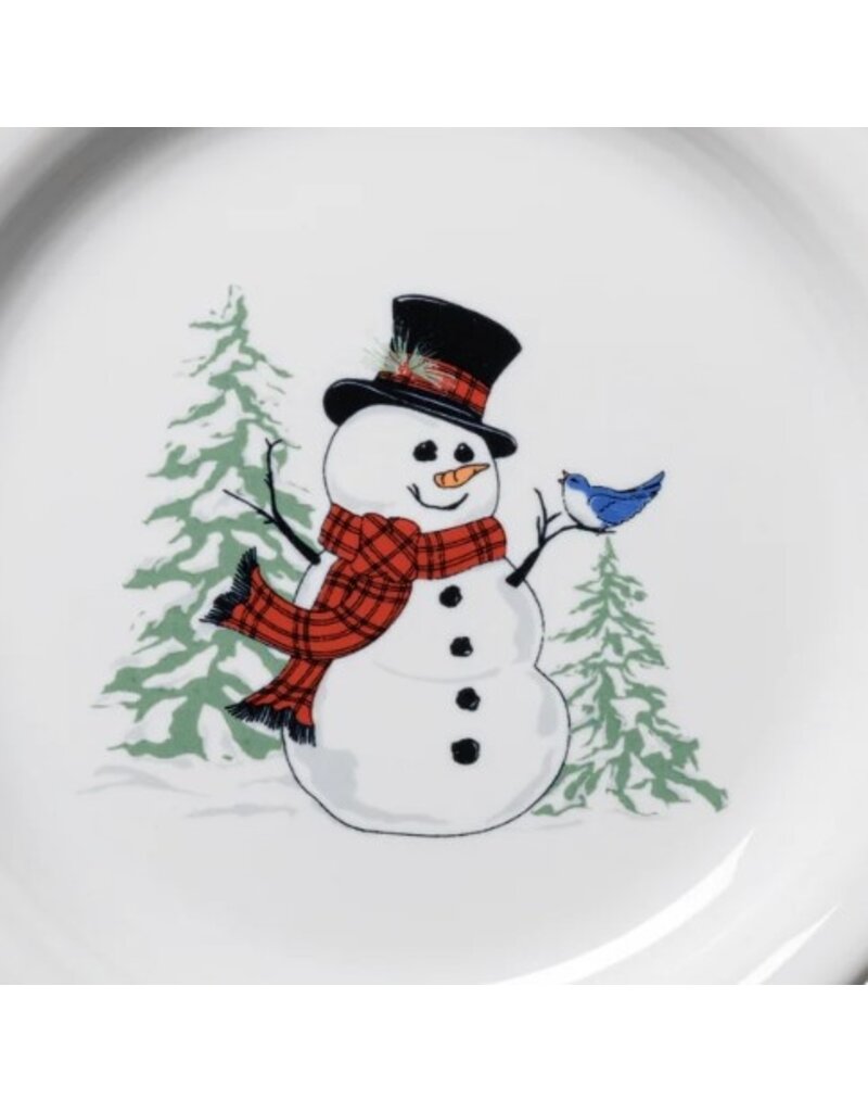 The Fiesta Tableware Company Snowman Luncheon Salad Bowl Plate