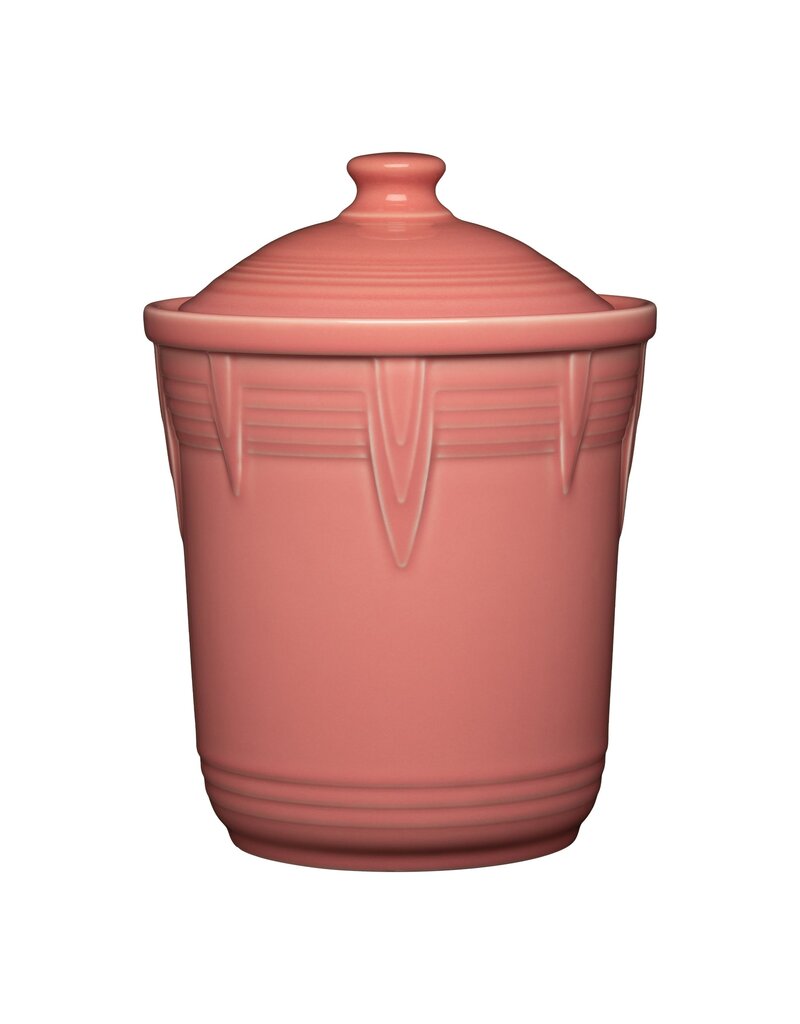 The Fiesta Tableware Company Large Canister Chevron Peony