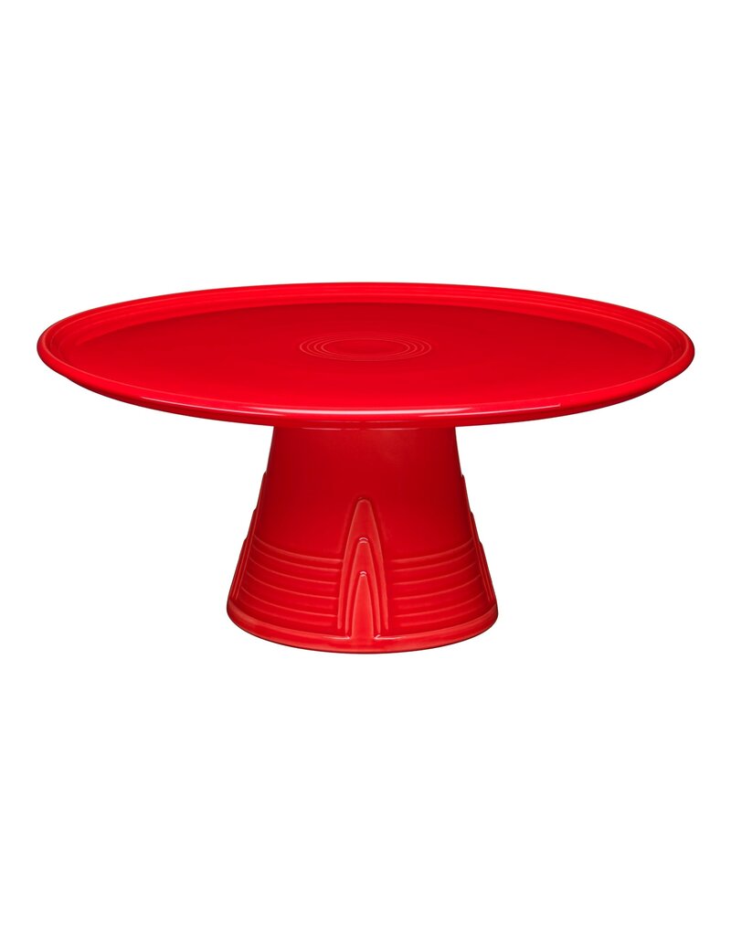 The Fiesta Tableware Company Pedestal Cake Plate Scarlet