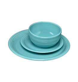 3 pc Bistro Place Setting Turquoise