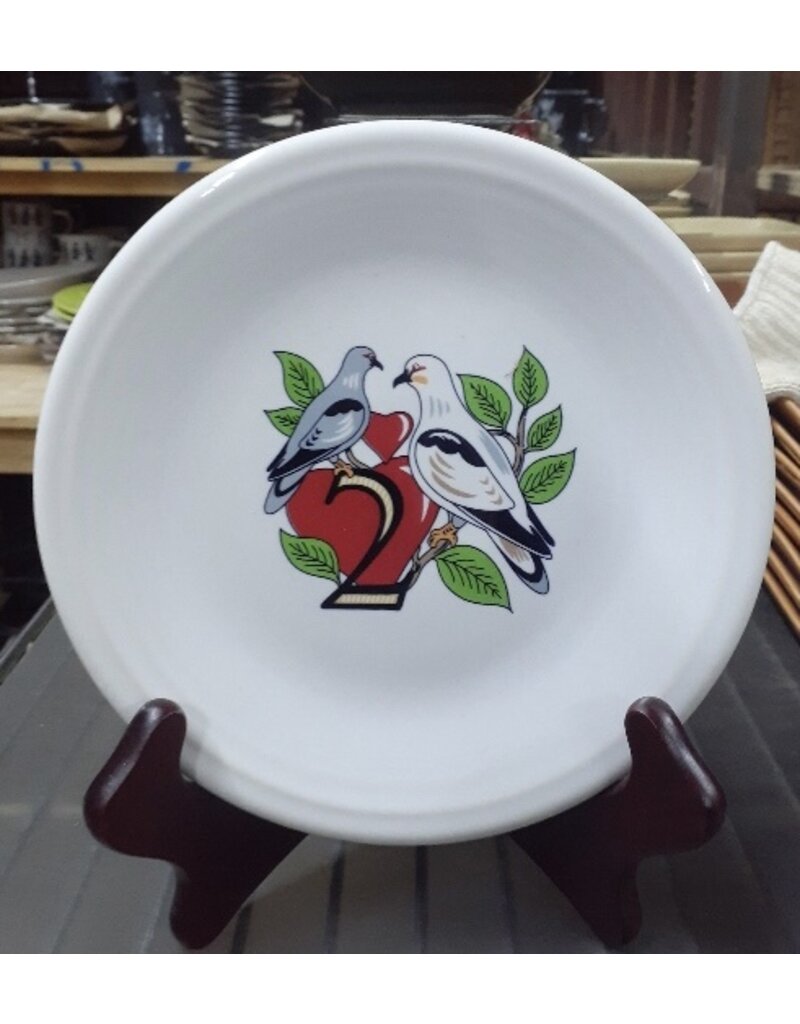 The Fiesta Tableware Company 12 Days of Christmas Series 1 Salad Plate - Day 2