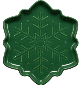 The Fiesta Tableware Company Snowflake Shaped Plate Jade