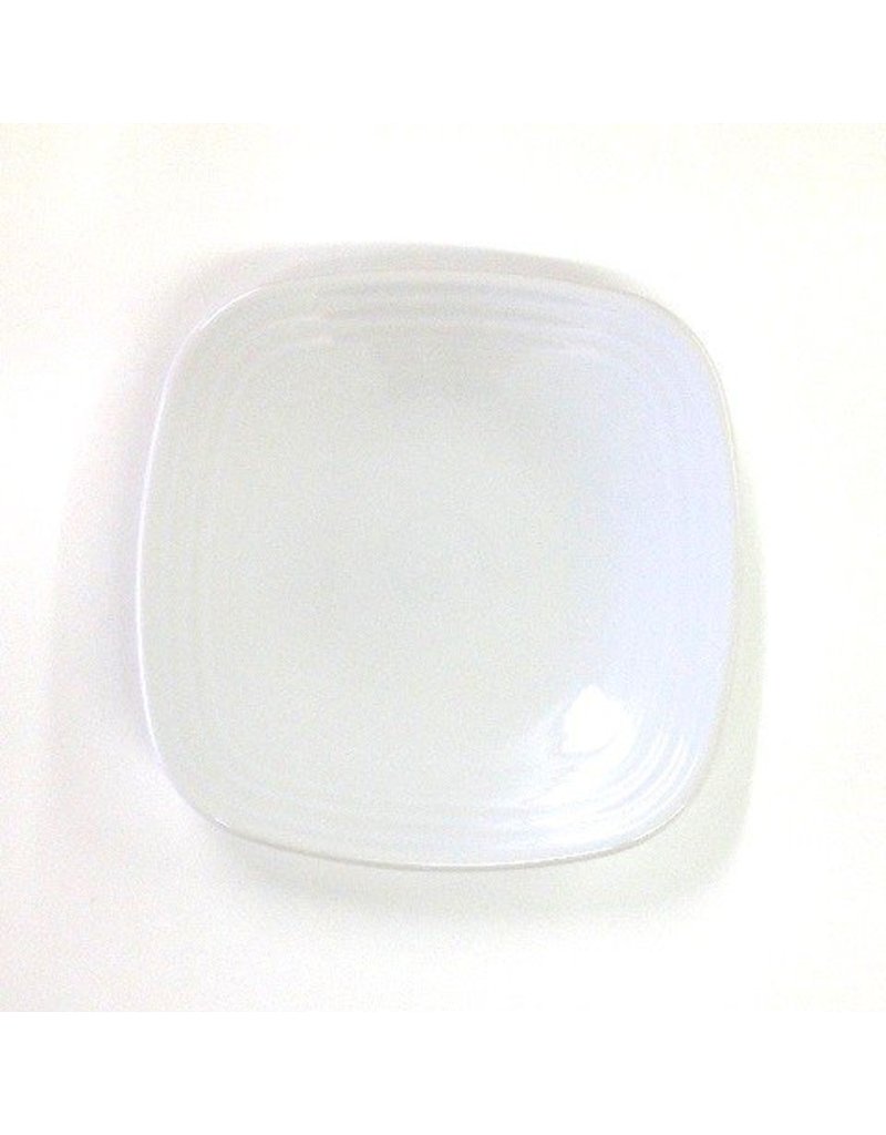 Square Dinner Plate 10 3/4" White