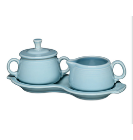 The Fiesta Tableware Company Sugar & Creamer Tray Set Sky