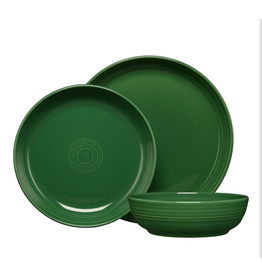 The Fiesta Tableware Company Coupe Bowl 3 Pc Place Setting Jade