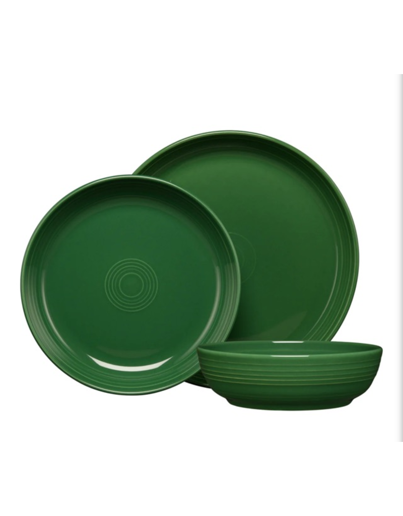 The Fiesta Tableware Company Coupe Bowl 3 Pc Place Setting Jade