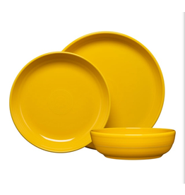 The Fiesta Tableware Company Coupe Bowl 3 Pc Place Setting Daffodil