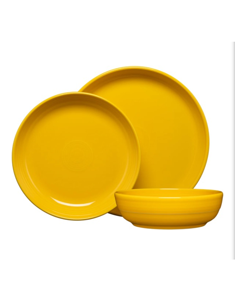 The Fiesta Tableware Company Coupe Bowl 3 Pc Place Setting Daffodil