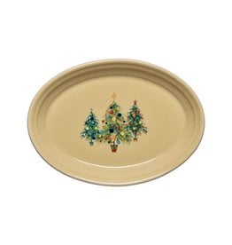 Small Oval Platter Christmas Trio of Trees