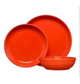 The Fiesta Tableware Company Coupe Bowl 3 Pc Place Setting Poppy