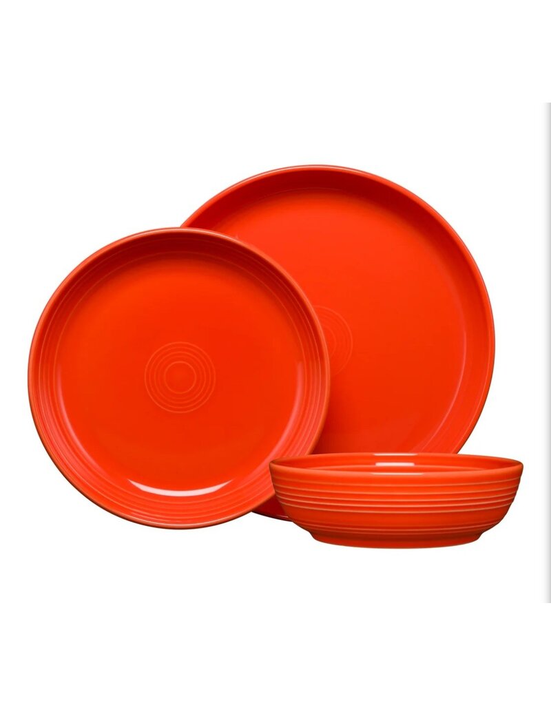 The Fiesta Tableware Company Coupe Bowl 3 Pc Place Setting Poppy