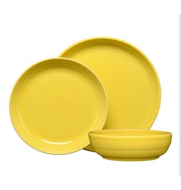 The Fiesta Tableware Company Coupe Bowl 3 Pc Place Setting Sunflower