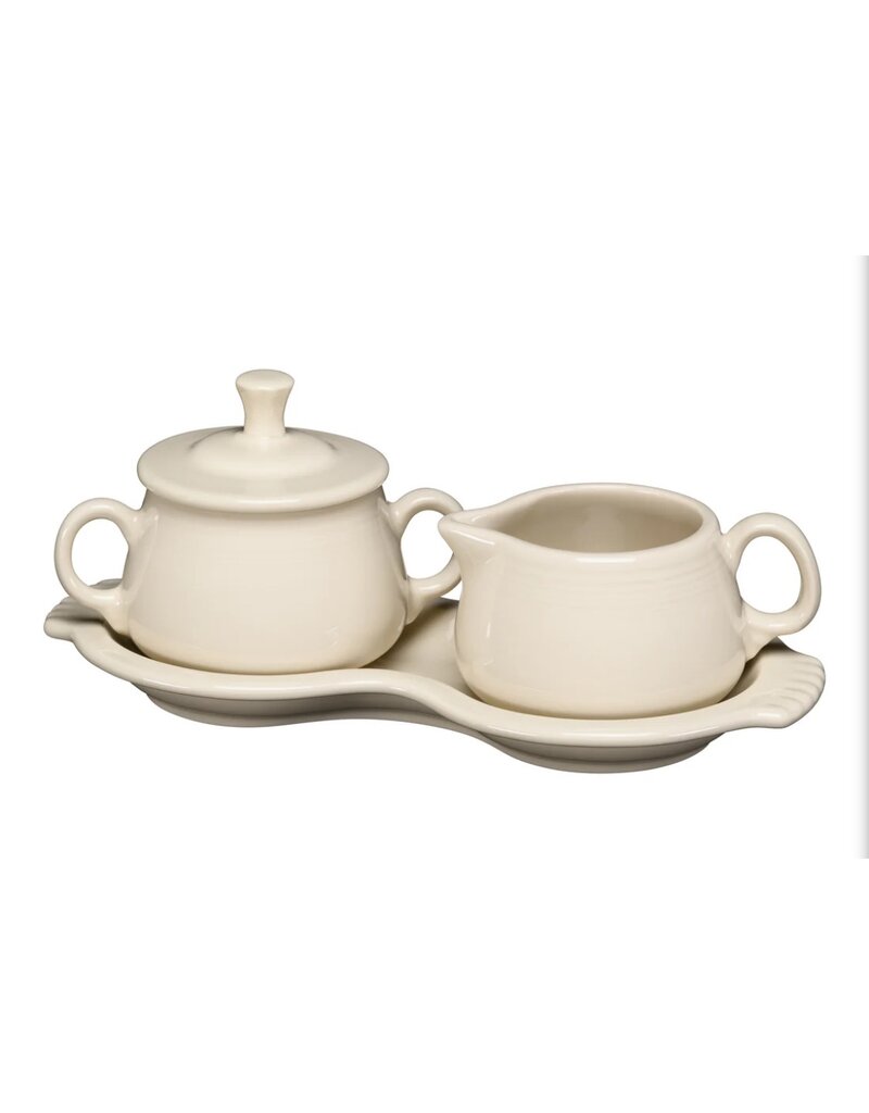 The Fiesta Tableware Company Sugar & Creamer Tray Set Linen