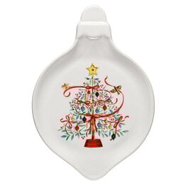 The Fiesta Tableware Company Holly Berry Christmas Tree Ornament Plate 8 3/4"