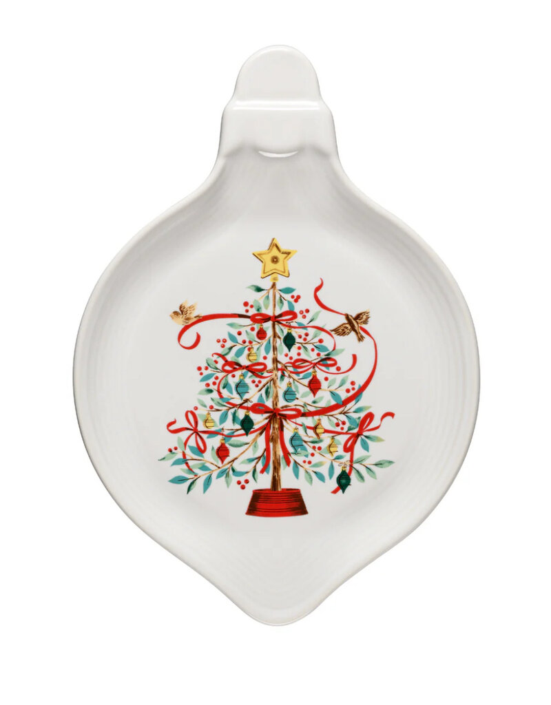 The Fiesta Tableware Company Holly Berry Christmas Tree Ornament Plate 8 3/4"