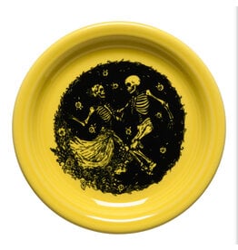The Fiesta Tableware Company Skeleton Duet Bistro Appetizer Plate  6 1/4" Sunflower