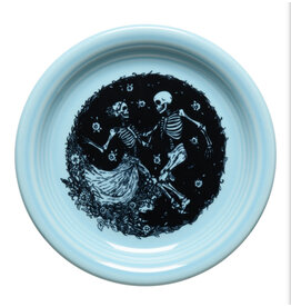 The Fiesta Tableware Company Skeleton Duet Bistro Appetizer Plate  6 1/4" Sky