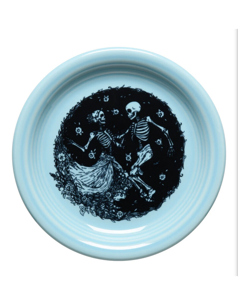 The Fiesta Tableware Company Skeleton Duet Bistro Appetizer Plate  6 1/4" Sky