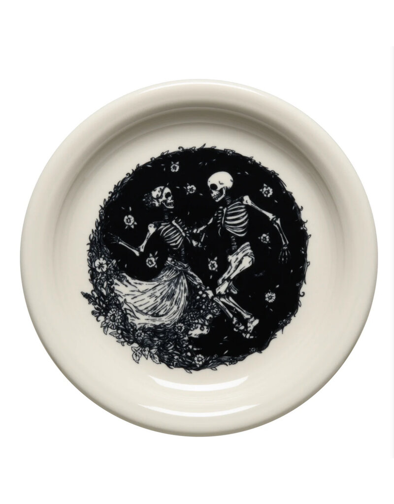The Fiesta Tableware Company Skeleton Duet Bistro Appetizer Plate  6 1/4" Linen