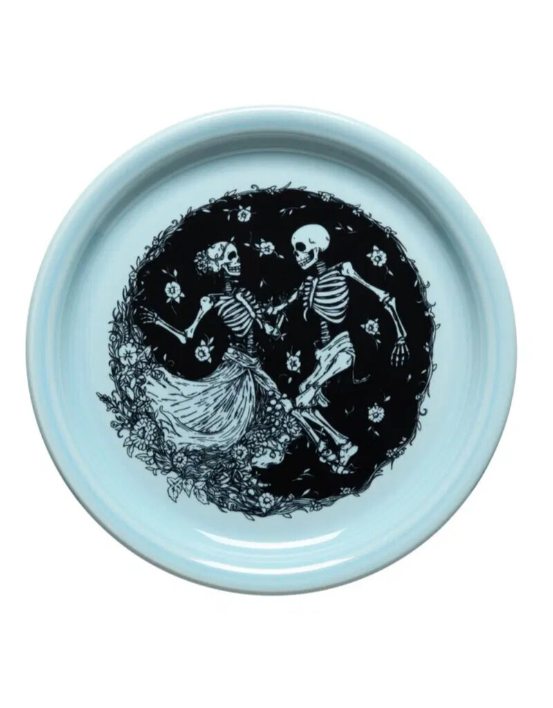 The Fiesta Tableware Company Skeleton Duet Bistro Luncheon Plate 9" Sky